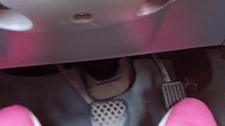 Karlita pink sneaker pumping - pedal view only [Custom]