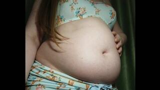 Fat girl trying on a tight cute top and shorts