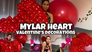 Mylar Heart for Valentine's Day