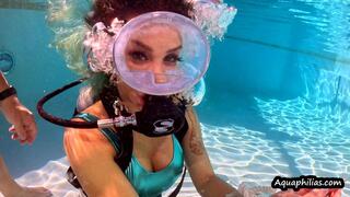 Aquaphilias- Tampa Bae- Underwater SCUBA Submission Bondage Challenge