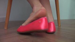 Coral Ballet Flat HeelPop