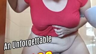 An Unforgettable Pee: Curvy BBW Beauty in Action