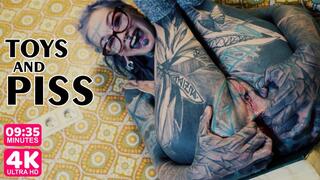 Anal Gapes and Piss on Books and Toys (4K WMV)