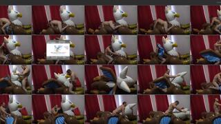 Riding the huge inflatable IW Gryphon