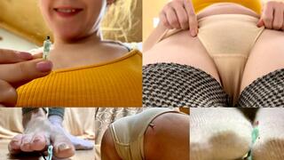 Fitness with the Giantess, punishment and excitement