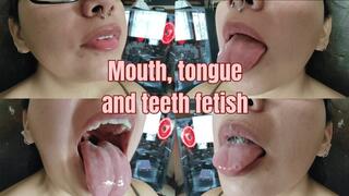 Mouth, tongue and teeth fetish