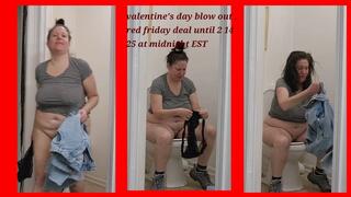 VALENTINES DAY TOILET PEE DEAL THRU 2-14 12 EST- REAL GIRL REAL PEE