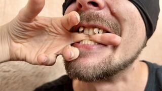 Finger Biting Fetish - Female Domination Male Sucking fingers nail, Worship Hands, Moutht Teeth Tongue Fetish 4k