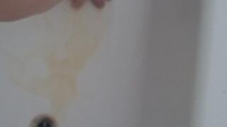 warming feet with nice piss