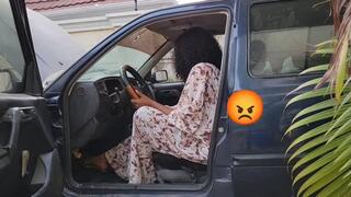 Sexy Hard Crank In My Gold Stiletto Mules