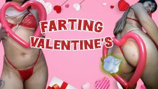 Farting in valentine's day on balloon