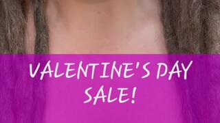 VALENTINE'S DAY SALE