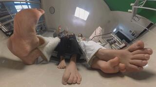 Three giantess stomp on soot and crush Dwarves 360VR