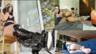 Ignoring Femdom Bundle - Mz Kim Bratty Femdom Ignores you as Part Of your Slave Training With POV Foot Worship