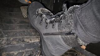 Short drive in Clark Boots