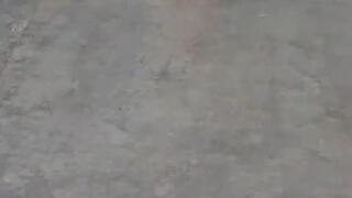 Floor cleaning bare feet