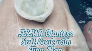 Tiny Man ASMR Bath with Giantess Vixie
