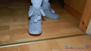 Fluffy slippers, socks and stockings