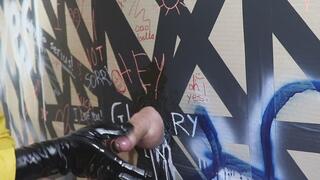 I leave his balls empty - Glory hole edging