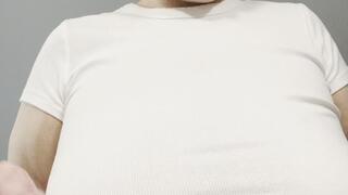 bbw eats birthday treats with belly play