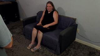 Hand and foot tawsing for Katie