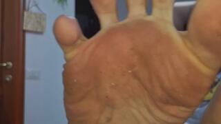 Dirty feet and talking