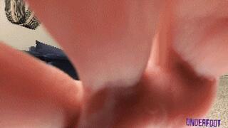 Tiny Man Smother Peyton Rhodes (HD MP4): Toe Spread, Breast Smother, Extreme Close-ups