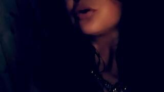 Erotic topless sexy smoking a Capri