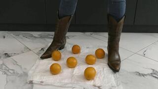 Napkin soaked in orange juice WMV FULL HD 1080p