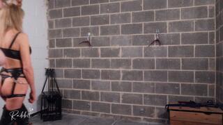 Dungeon torment: Lady Dark Angel flogs and whips her girl