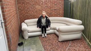 Large intex sofa 7 chambers popped