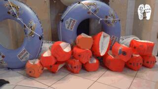 Inflatables under Sneakers and Heels