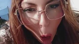 I SUCK MY GLASS DICK