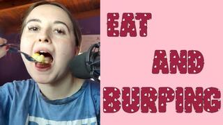 Eating and burping in 10 minutes (normal speed)