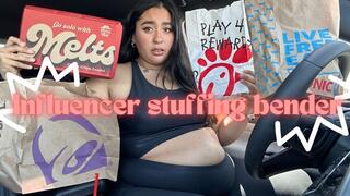 TIKTOK MUKBANGER STUFFS FOR VIEWS | Full Day of TikTok Fast Food Trends