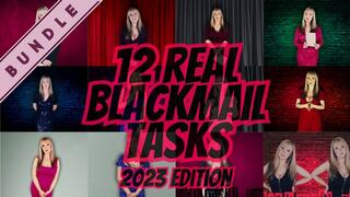 12 real blackmail tasks - 2023 edition