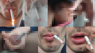Dick smokes Muratti Red 100s and masturb IYF 190125