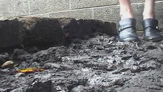 Muddy Black School Shoes