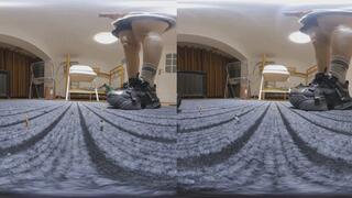 3D VR 180 degree YIDE dirty sneakers stomp on dwarves 6K