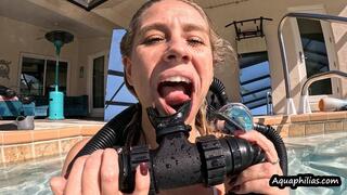 Aquaphilias- Marie Summers- Vintage Double Hose SCUBA Orgasms