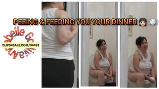 DINNER TIME PEE AND LOOGIE PARTY SPREAD