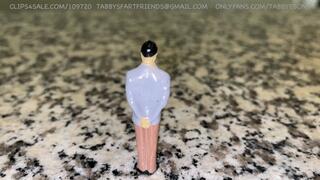 GIANTESS BULLYING TINY MAN AND SHOVES HIM UP HER GIGANTIC FARTING ASS!