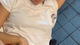 18 YEAR OLD LATINA TEEN FUCKED BY ASIAN CREAMPIE SEX AND PEE