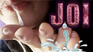 JOI & SALIVA - Dirty talk - Barefoot - Selfworship - Foot worship - Foot fetish - Toe sucking - French feet - Countdown - Feetgirl - Saliva games - Spit Fetish - Feet licking