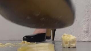 Crushing Bananas in Patent Leather Heels