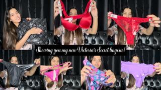 Showing you my new Victoria’s Secret lingerie!