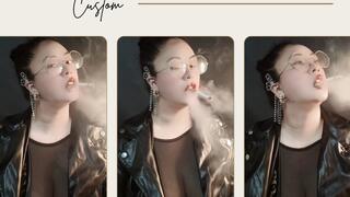 Custom : Teeth Dangle - Smoking Marlboro Red