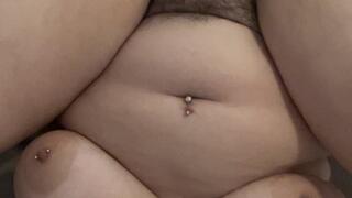 Dildo-Fucking My Tight Pussy While Gagged