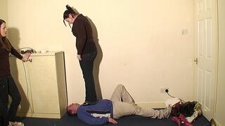 2 Girls Trampling The Slave