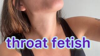 swallowing water throat